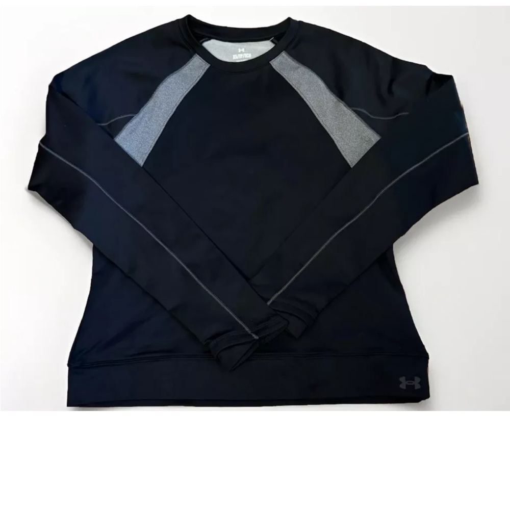 Under Armour Women's ColdGear Cozy Crew Novelty Top Black XS NWT